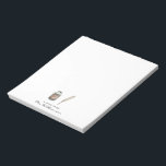 Quill et encre aquarelle | Bloc-notes de l'enseign<br><div class="desc">Ceux-ci font de grands cadeaux que les enseignants, la famille ou les amis sont sûrs d'aimer! Parfait pour les rappels, les notes de calendrier, les notes de devoirs, les étiquettes de nom et bien plus encore ! Ajoutez votre libellé personnalisé à cette conception à l'aide des cases "Modifier ce modèle...</div>