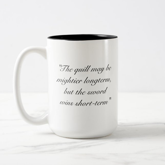 Quill & Sword Anyarian Quote Mug (Gauche)