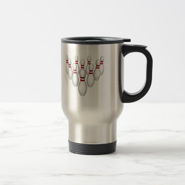 Quilles de Bowling : Modèle 3D : Tasse de Voyage (Droit)