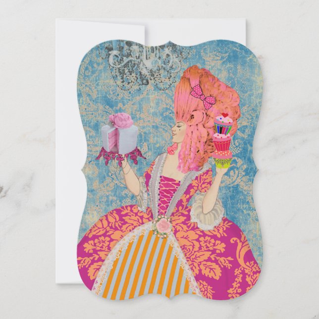 Qu'ils mangent de la gâteau ~  Invitations / RSVP (Devant)