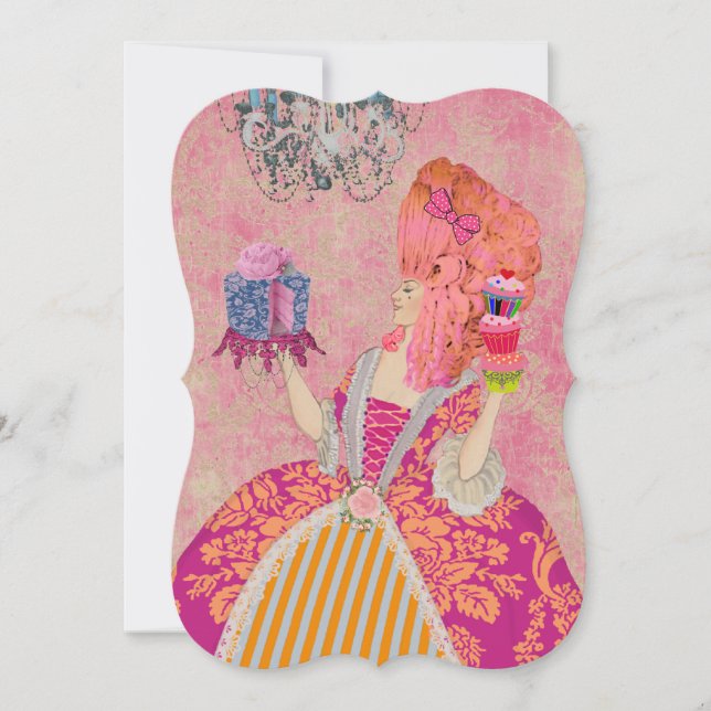 Qu'ils Mangent de la Gâteau ~  Invitations / RSVP  (Devant)