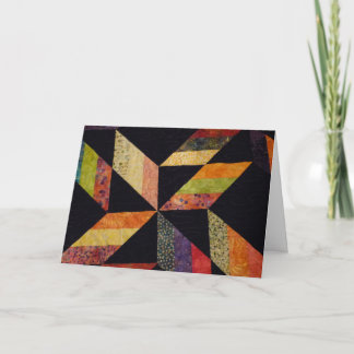 Quilt sur carte pliée