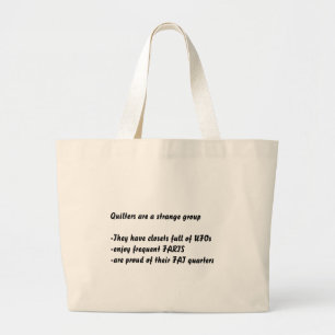 "Quilters sont" les sacs fourre-tout étranges