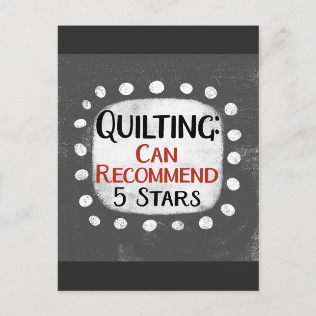 Quilting Review 5 Etoiles carte postale (Devant)