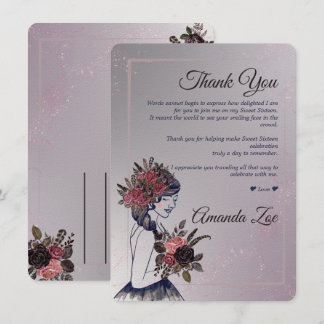 Quince Años Carte de remerciements os