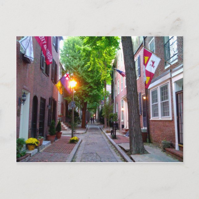 Quince Street, Philadelphie Carte Postale (Devant)