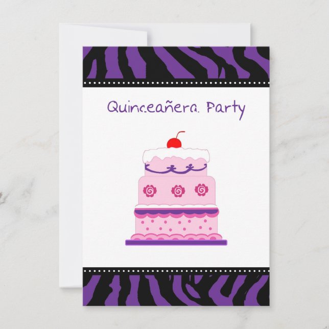 Quinceanera Invitation (Devant)