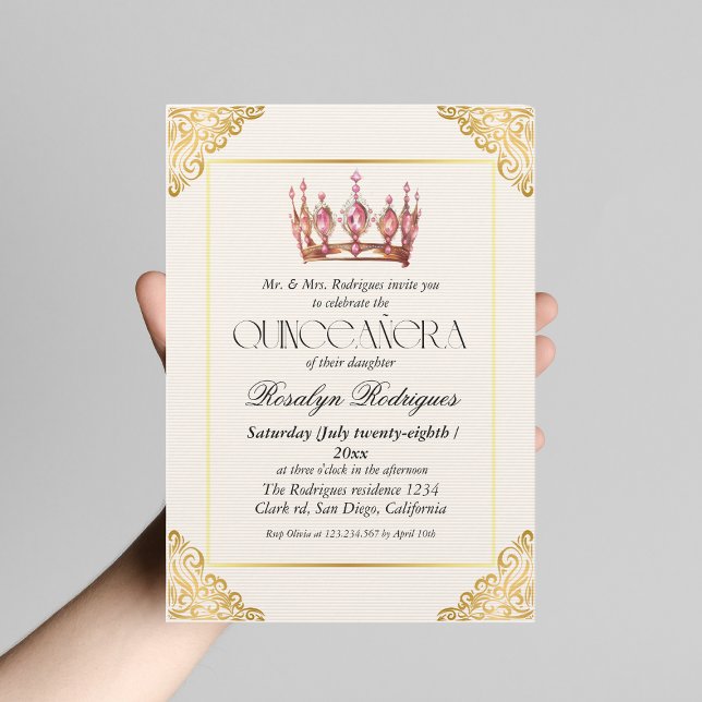 Quinceanera Invitation (Créateur téléchargé)