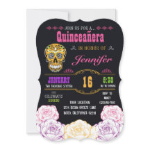 Quinceañera : Invitation au crâne de sucre mort