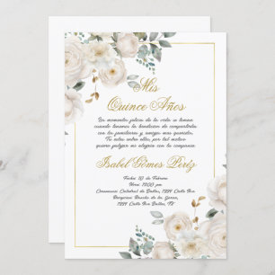 Quinceanera invitation en espagnol