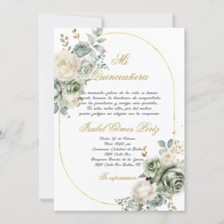 Quinceanera invitation en espagnol