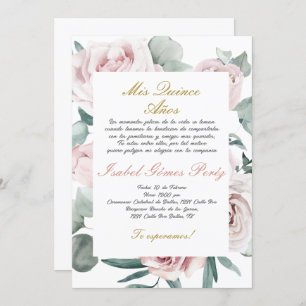 Quinceanera invitation en espagnol