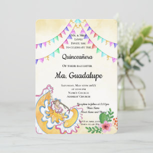 Quinceañera mexicaine 15 anos Invitation d'anniver
