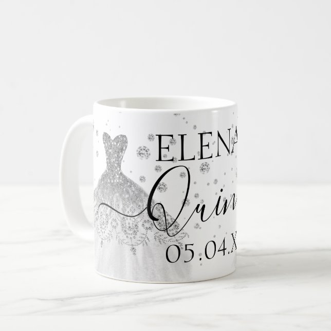 Quinceañera Mug fête d'anniversaire Favoriser pers (Devant gauche)