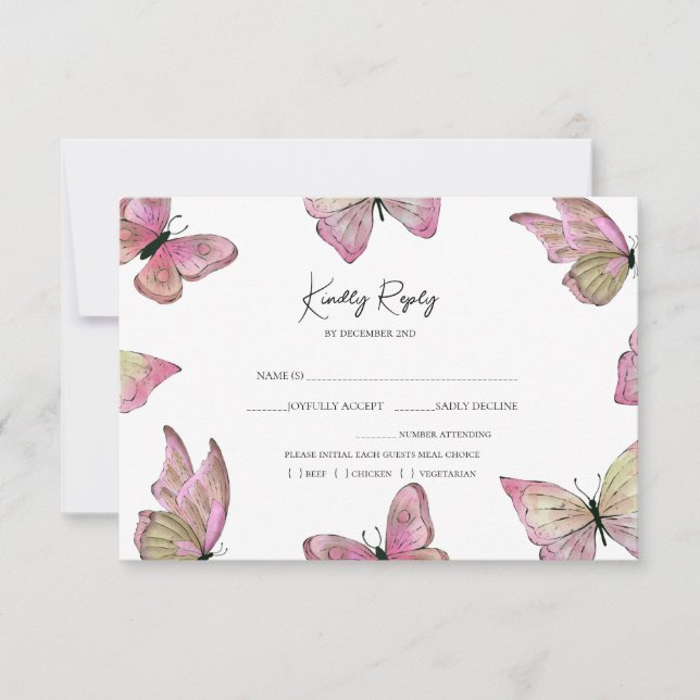 Quinceanera rose florale Carte de remerciements d' (Devant)