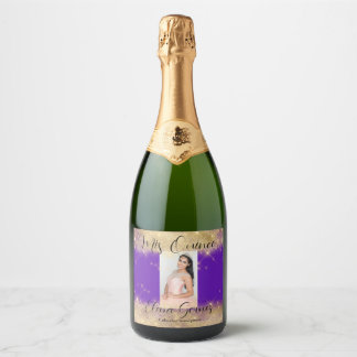 Quinceañera Sparkling Wine Favoriser le Étiquette