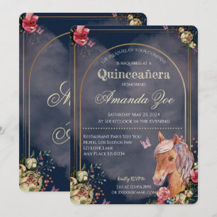 Quinceañera/Sweet 16 Invitation design Cheval