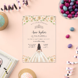 Quinceañera Tiara transparence Invitation