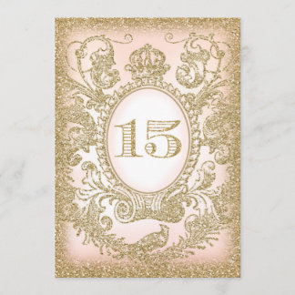 Quinceañera une fois sur invitation de la Princess