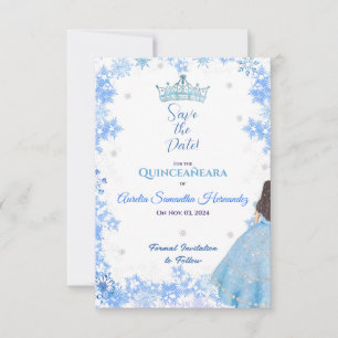 Quinceañera Winter Wonderland Enregistrer la carte