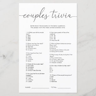 Quinn Couples minimaux Trivia Jeu