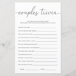 Quinn Couples minimaux Trivia Jeu