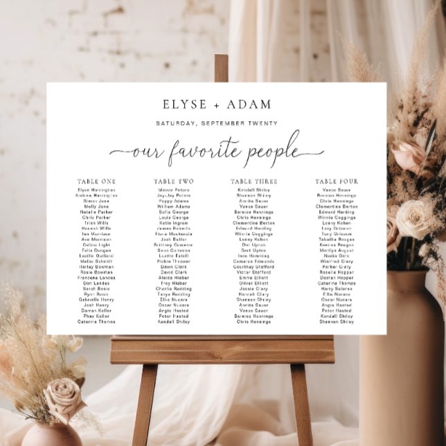 Quinn Minimal 4 Banquet Poster assise (Créateur téléchargé)