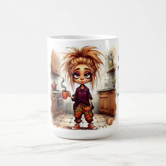 Quirky Coffee Lady 1ère Coupe Mug (Centre)