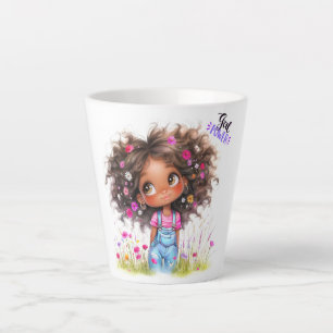 Quirky Girl "Girl Power" Latte Mug