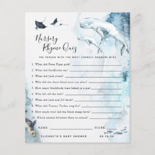 Quiz sur le rime des infirmières   Jeu Baby shower