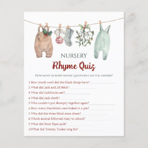 Quiz sur les comptines de Noël pour vêtements