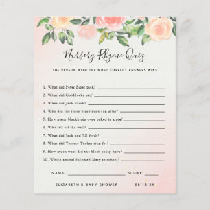 Quiz sur les comptines   Jeu de baby shower
