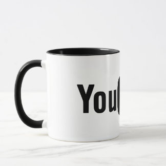 Qulity Black Youtube Mug