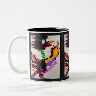 QUOI D'A FLOCK 11 oz. mug à deux tons