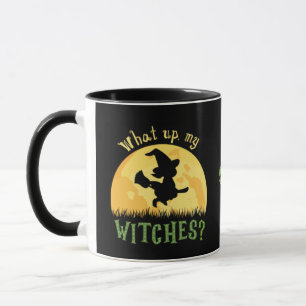 Quoi de neuf, mes sorcières ? Mug drôle d'Hallowee