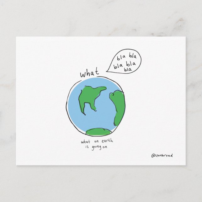 quoi sur terre carte postale (Devant)