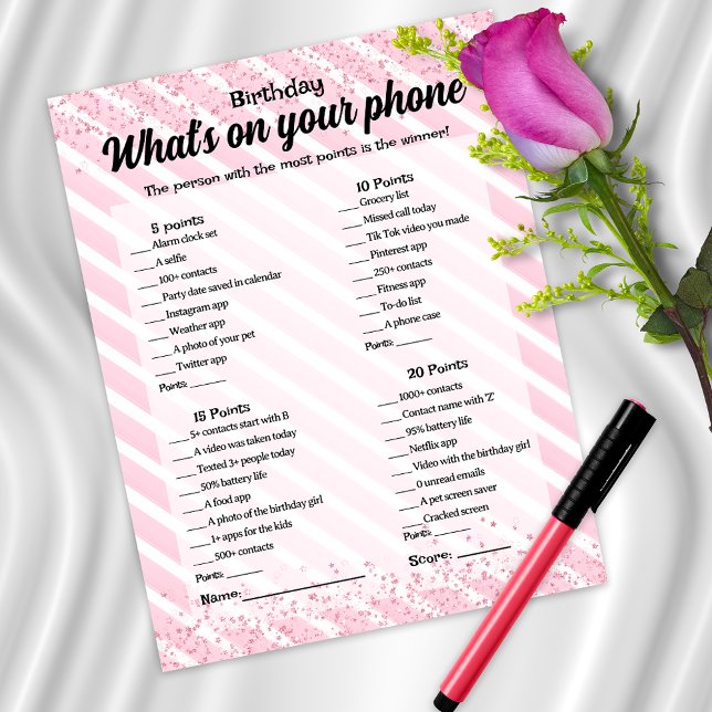 Quoi sur votre téléphone Jeu d'anniversaire (Créateur téléchargé)