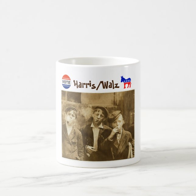 Quoi ? Vote Harris/Walz Coffee Mug (Centre)