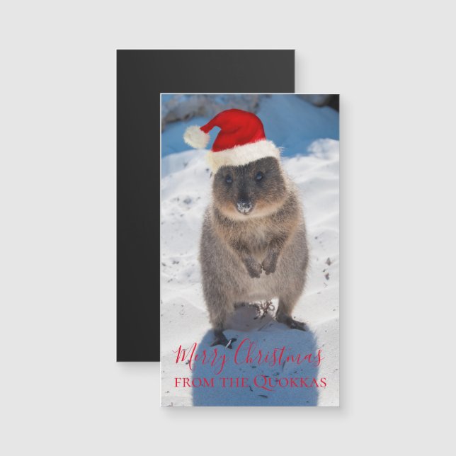 Quokka Australie Joyeux Noël (Devant / Derrière)