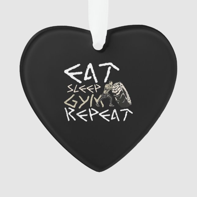 Quota Eat Sleep Gym Repeat Funny (devant)