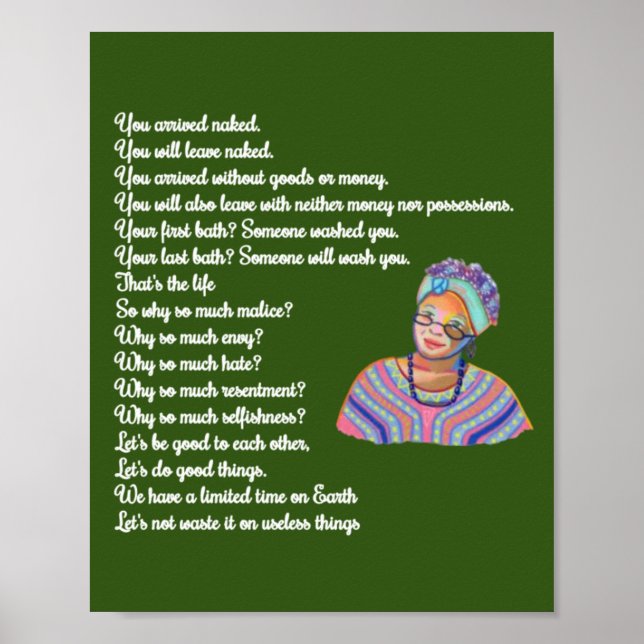 quote of life print  impression encadre  (Devant)