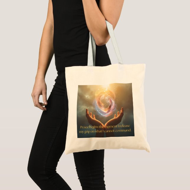 Quote of Peace Tote Bag (Devant (produit))