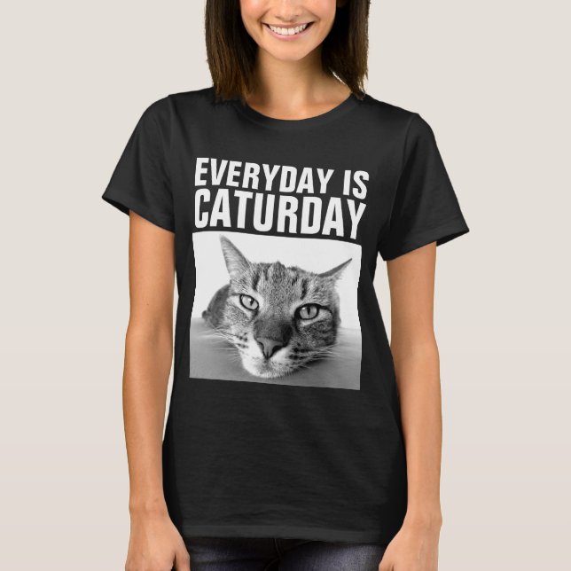 QUOTIDIEN EST le T-shirts drôle de chat de (Devant)