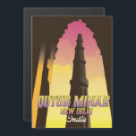 Qutub Minar New Delhi Inde affiche voyage<br><div class="desc">Qutub Minar,  Mehrauli,  New Delhi Inde Belle affiche de voyage.</div>