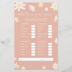 Qu'y a-t-il dans votre jeu de Baby shower de poche