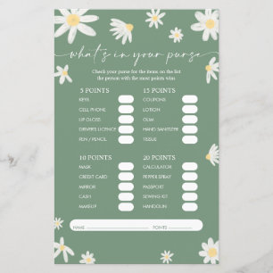 Qu'y a-t-il dans votre jeu de Baby shower de poche