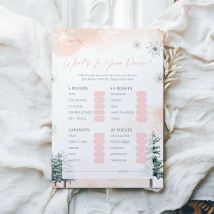 Qu'y a-t-il dans votre jeu de Baby shower de poche