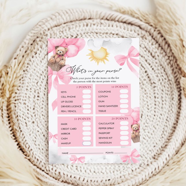 Qu'y a-t-il dans votre jeu de Baby shower de poche (Créateur téléchargé)