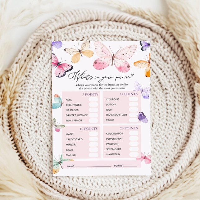 Qu'y a-t-il dans votre jeu de Baby shower de poche (Créateur téléchargé)