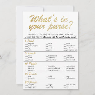 Qu'y a-t-il dans votre jeu de mariée à la bourse ?